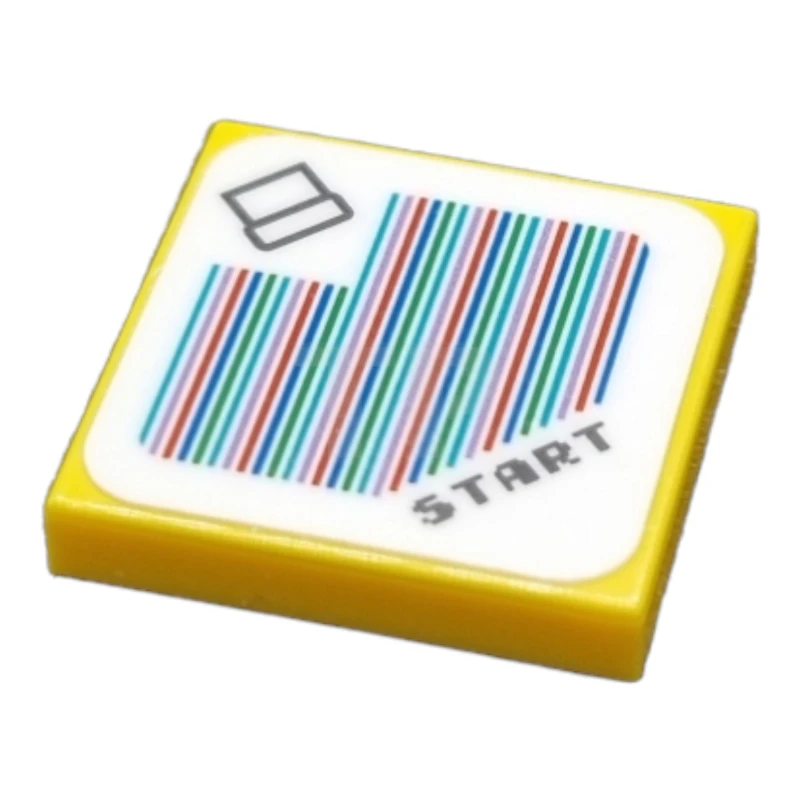 LEGO&reg; 6407675 - 3068pb2060 - Carreau 2 x 2 avec code scanner Super Mario