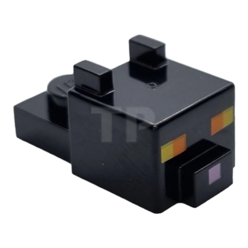 LEGO&reg; 6431765 - 24008pb09 - Minecraft Head, Blocky with Ears and Nose (Black Cat)