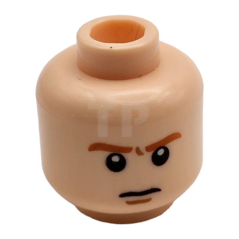 LEGO&reg; 6004119 - 3626cpb0758 - Head Minifig with Frown / Scared Pattern (Dual Sided)