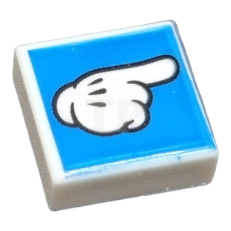 LEGO&reg; 6371610 - 3070pb262 - Tile 1 x 1 with Pointing Glove Pattern