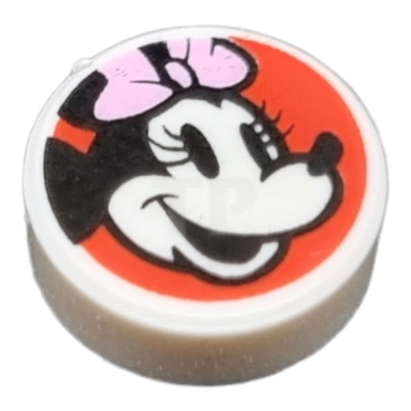 LEGO&reg; 6371609 - 98138pb332 - Tile 1 x 1 Round with Minnie Mouse Pattern