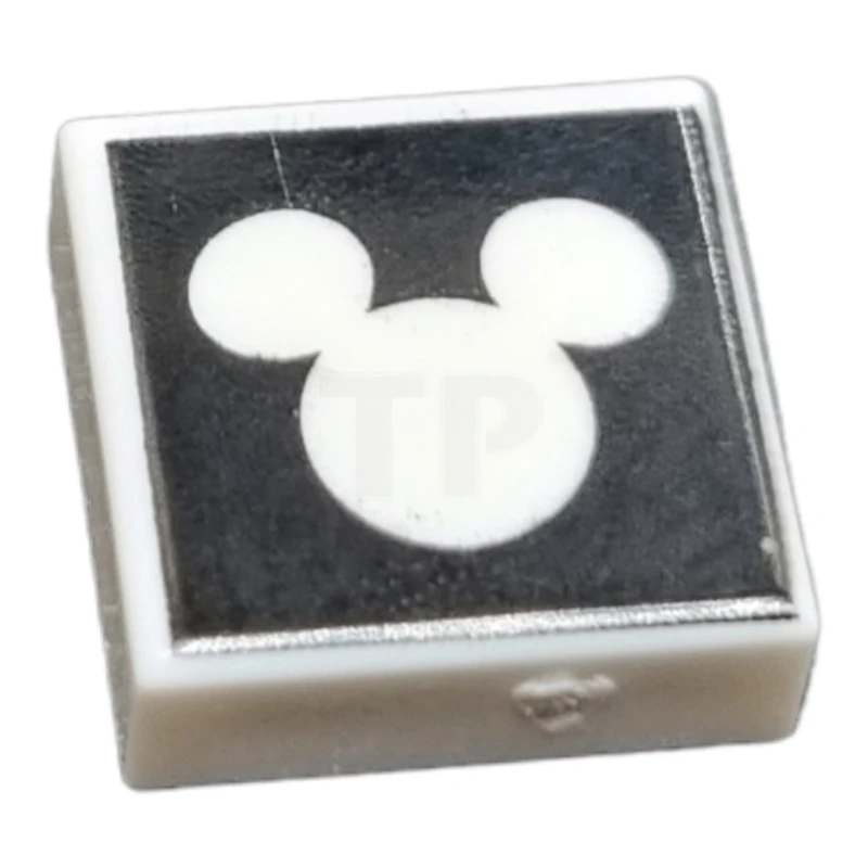 LEGO&reg; 6371610 - 3070pb264 - Tile 1 x 1 with Mickey Mouse Head Silhouette Pattern