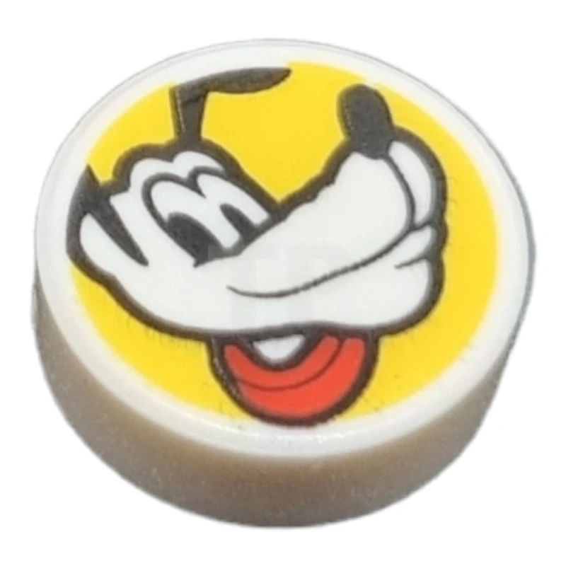 LEGO&reg; 6371609 - 98138pb333 - Carreau 1 x 1 rond avec motif Pluton