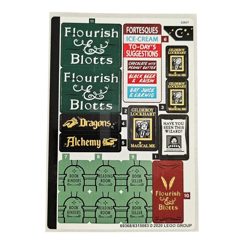 LEGO&reg;  - Sticker for Set 75978 - Sheet 3