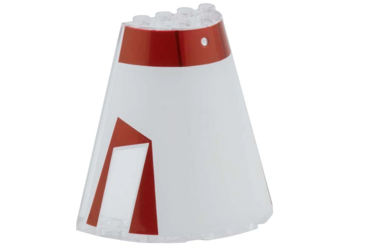 LEGO&reg; 4558707 - 47543pb03 - Cone 8 x 4 x 6 Half with Tantive Bridge Pattern (Top)