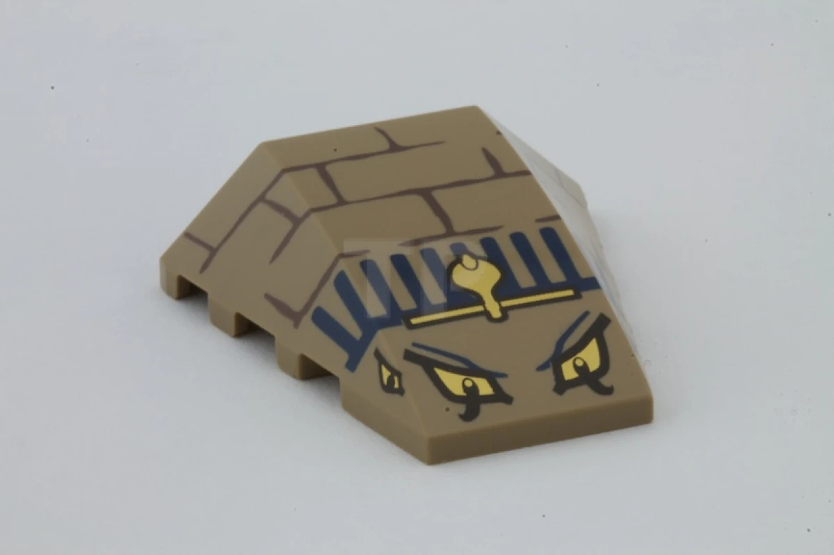 LEGO&reg; 4614200 - 47753pb022 - Slope 4 x 4 Wedge with Cobra Pattern (Scorpion Head)