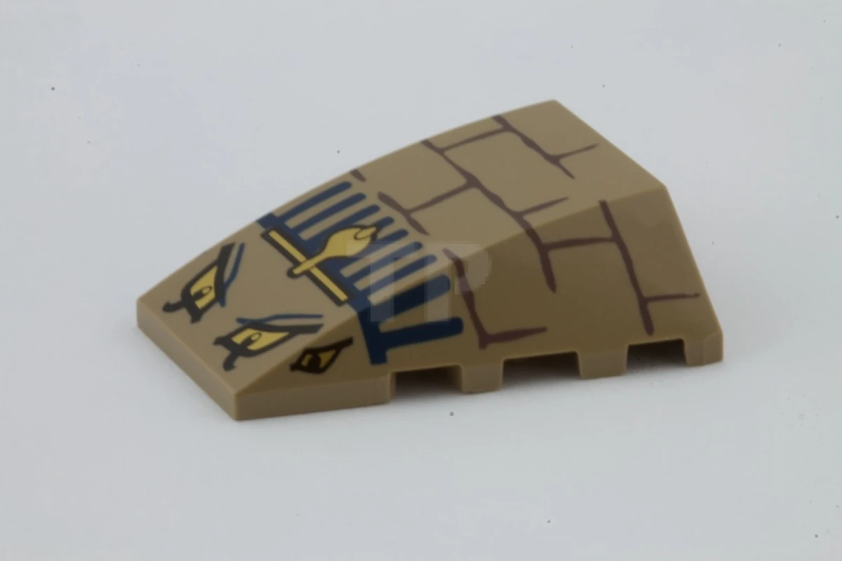 LEGO&reg; 4614200 - 47753pb022 - Slope 4 x 4 Wedge with Cobra Pattern (Scorpion Head)