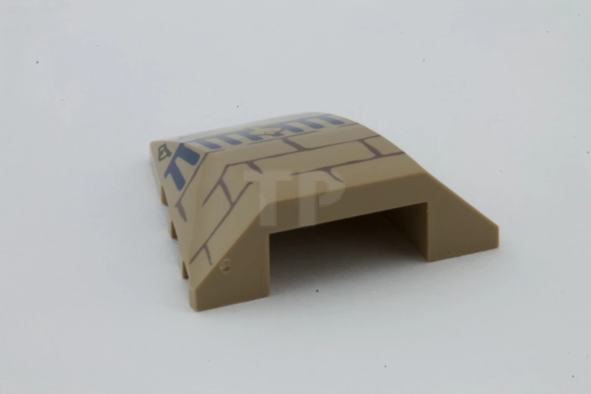 LEGO&reg; 4614200 - 47753pb022 - Slope 4 x 4 Wedge with Cobra Pattern (Scorpion Head)