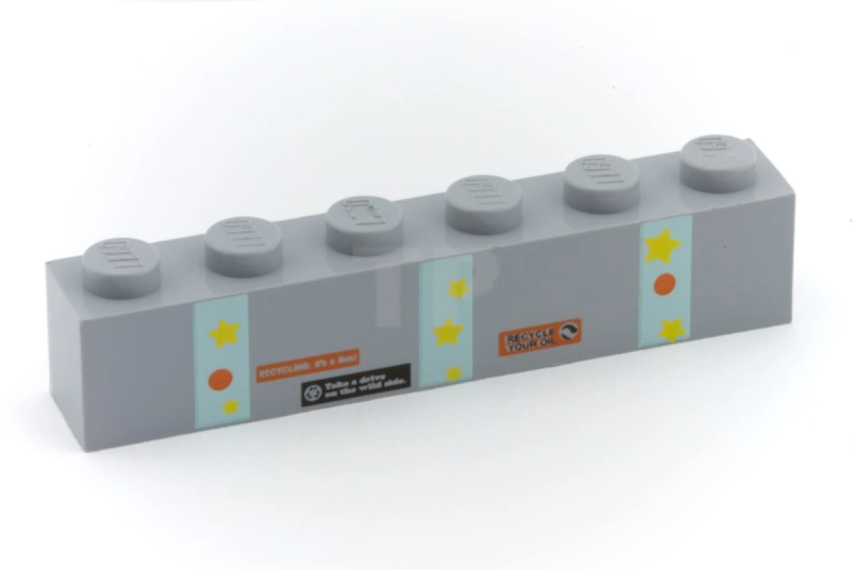 LEGO&reg; 3009pb152 - 4616652 - Brick 1 x 6 with Pattern
