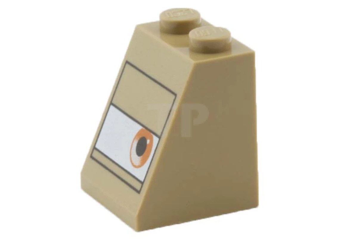 LEGO&reg; 4616594 - 3678bpb029 - Pendiente 65° 2 x 2 x 2 con Patrón de Ojos