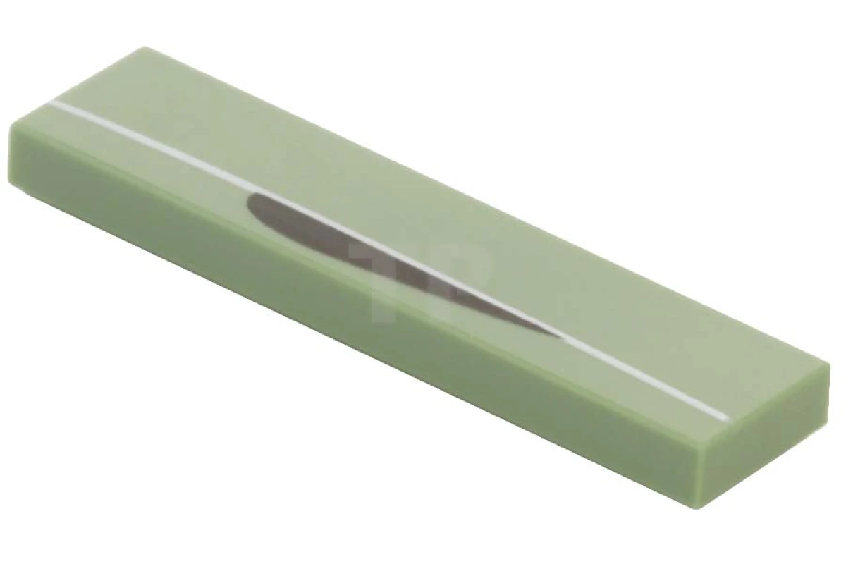 LEGO&reg; 2431pb161 - 4616591 - Tile 1 x 4 with White Line with Black Curved Border Pattern