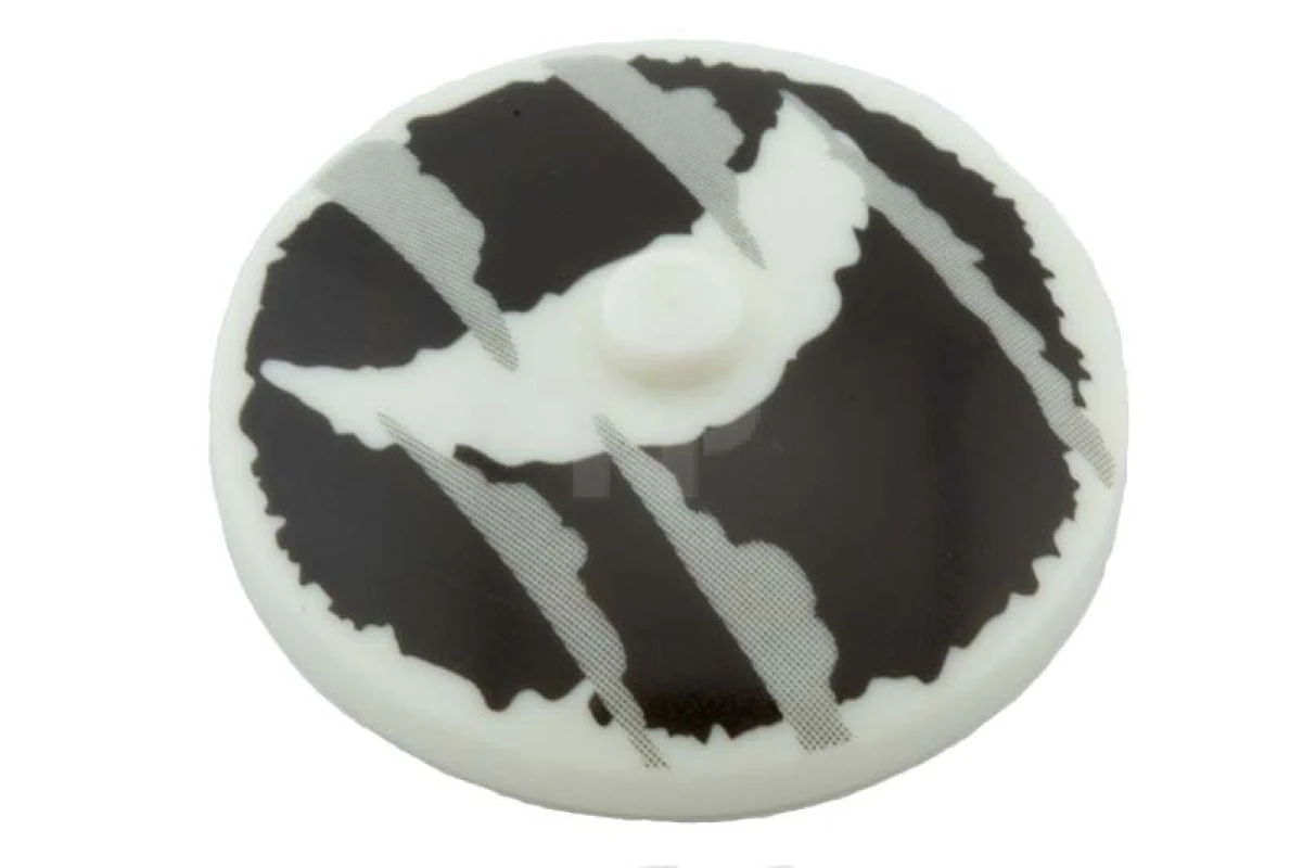 LEGO&reg; 6012742 - 3960pb025 - Dish 4 x 4 Inverted  with Crescent Moon and Clouds Pattern