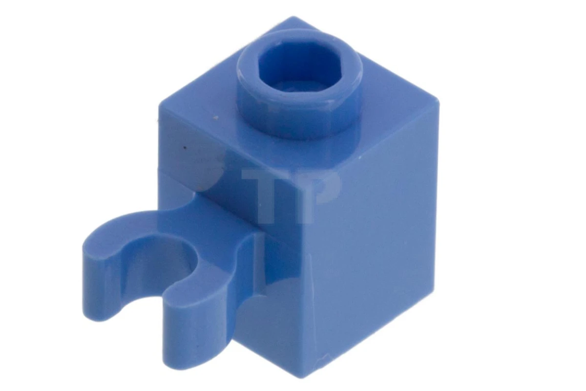 LEGO&reg; 4651918 - 60475b - Brick, Modified 1 x 1 with Clip Vertical (open O clip) - Hollow Stud
