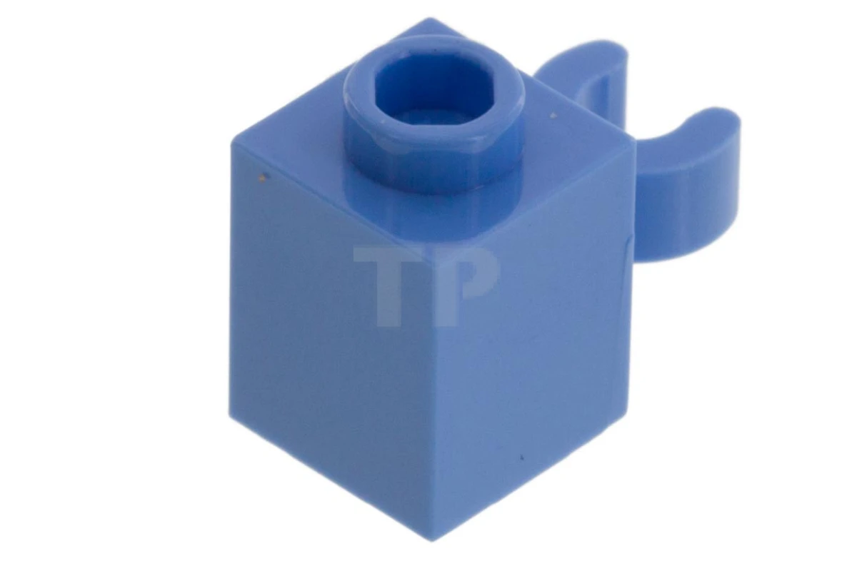 LEGO&reg; 4651918 - 60475b - Brick, Modified 1 x 1 with Clip Vertical (open O clip) - Hollow Stud