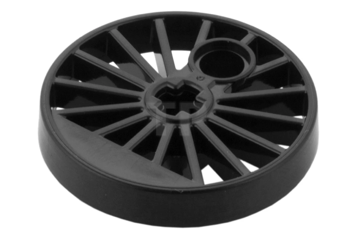 LEGO&reg; 6236464 - 85489a - Roue de train, à rayons avec trou d'essieu et contrepoids (roue aveugle)