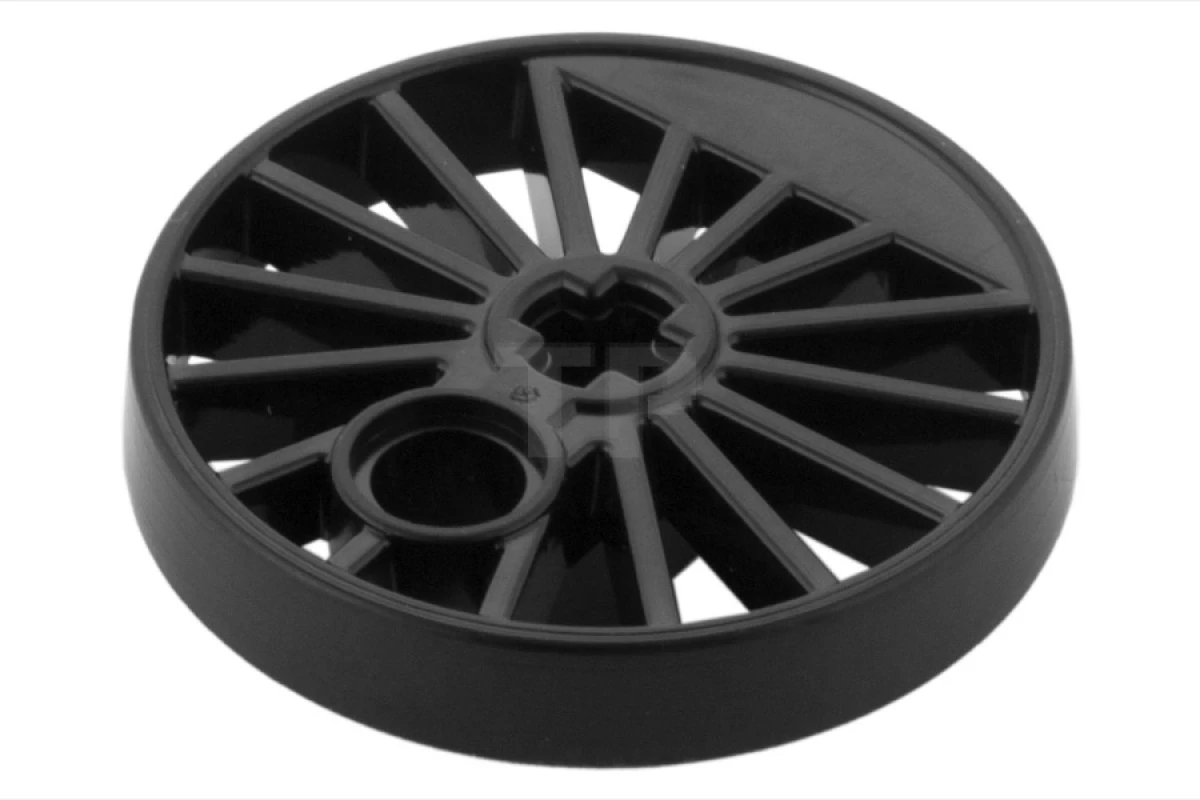 LEGO&reg; 6236464 - 85489a - Roue de train, à rayons avec trou d'essieu et contrepoids (roue aveugle)