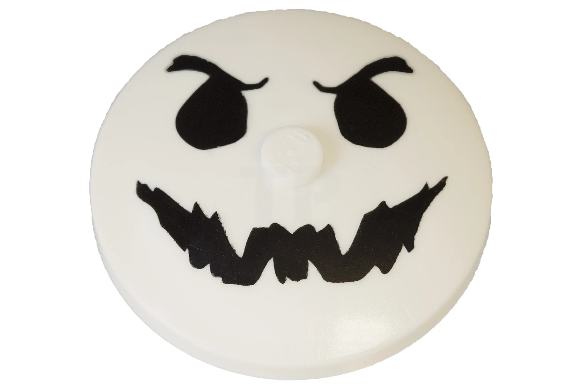 LEGO&reg; 3960pb026 - 6009474 - Dish 4 x 4 Inverted with Ghost Face Pattern