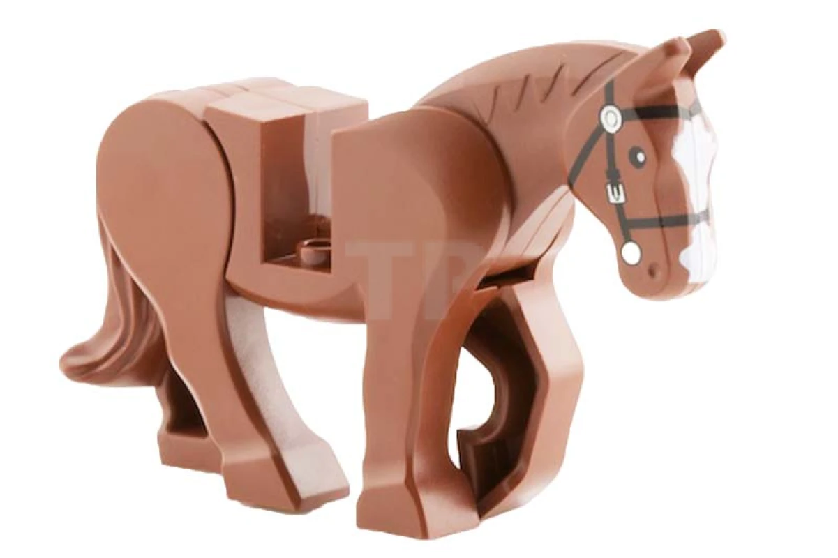 LEGO&reg; 6022359 - 10352c01pb01 - Horse, Moveable Legs with Bridle Pattern