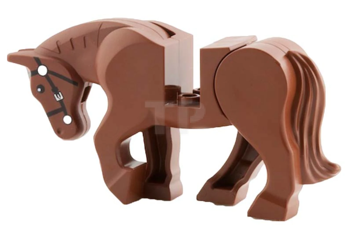 LEGO&reg; 6022359 - 10352c01pb01 - Horse, Moveable Legs with Bridle Pattern