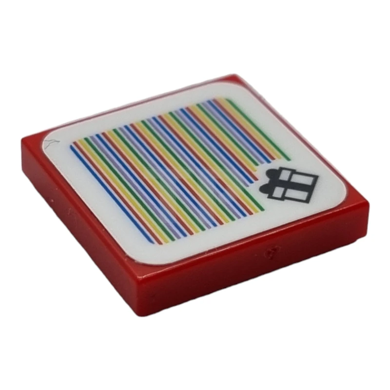 LEGO&reg; 6407667 - 3068pb2070 - Tile 2 x 2 with Super Mario Scanner Code 