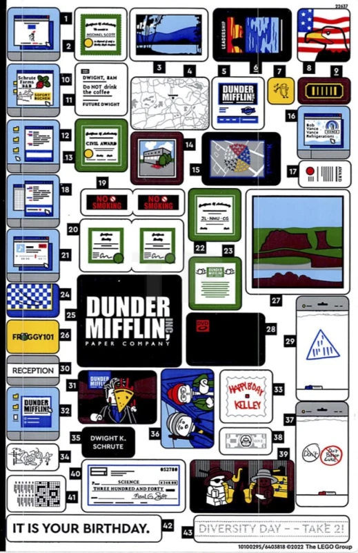 LEGO&reg; 6403818 - Sticker for Set 21336 - Sheet 1