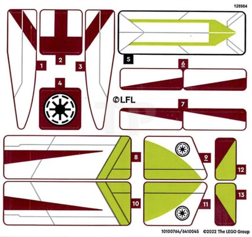 LEGO&reg; 6410045 - Sticker for Set 75333