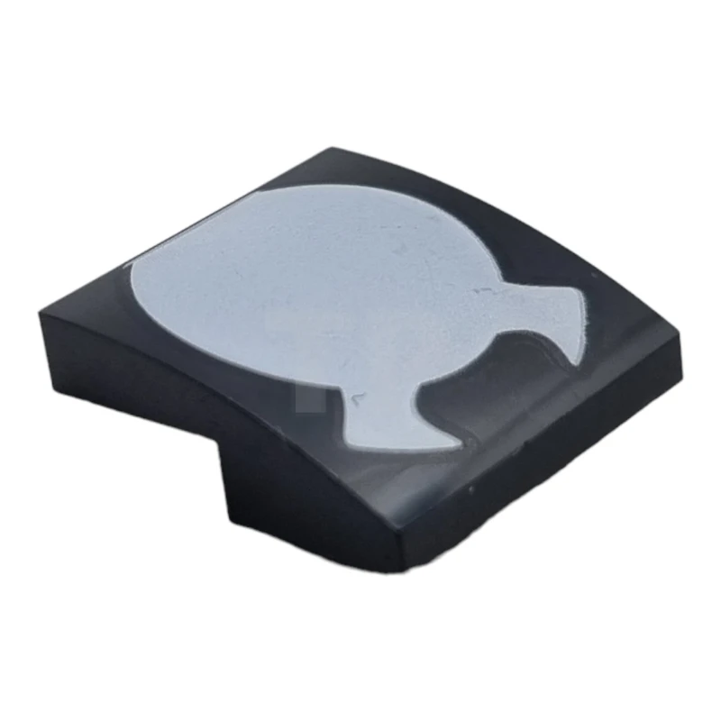 LEGO&reg; 6404127 - 15068pb440 - Pendenza 2 x 2 x 2/3 curvo con forma ovale