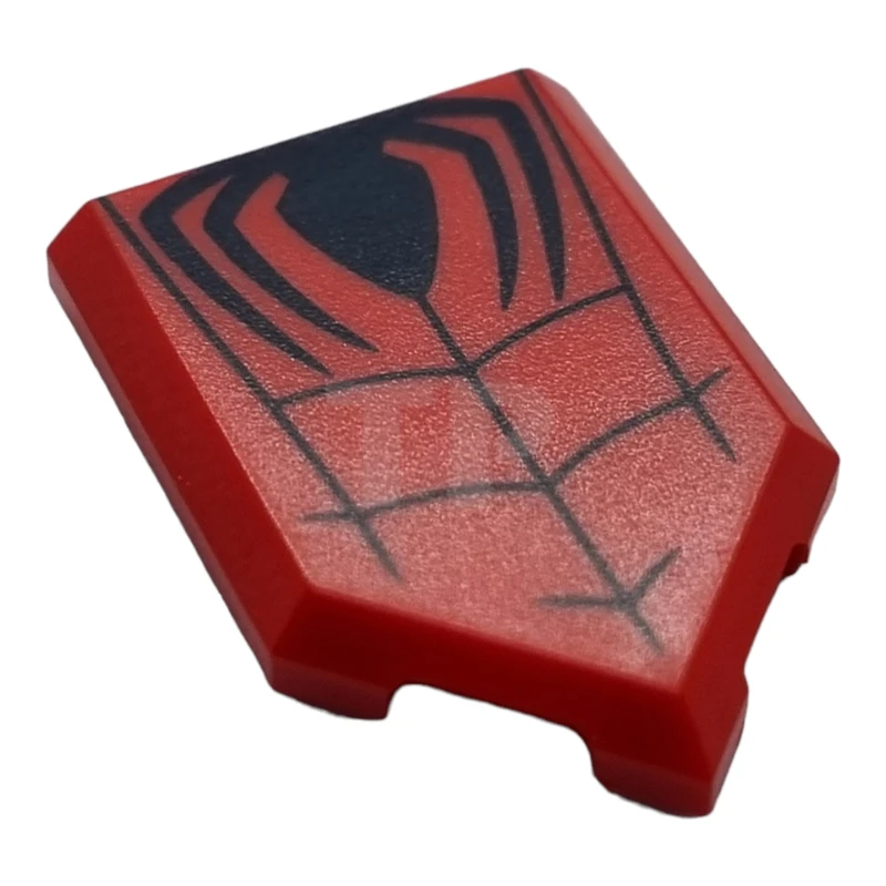 LEGO&reg; 6404124 - 22385pb268 - Tile 2 x 3 Pentagonal with Spider and Web Pattern