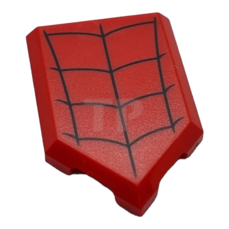 LEGO&reg; 6404125 - 22385pb269 - Tile 2 x 3 Pentagonal with Spider Web Pattern