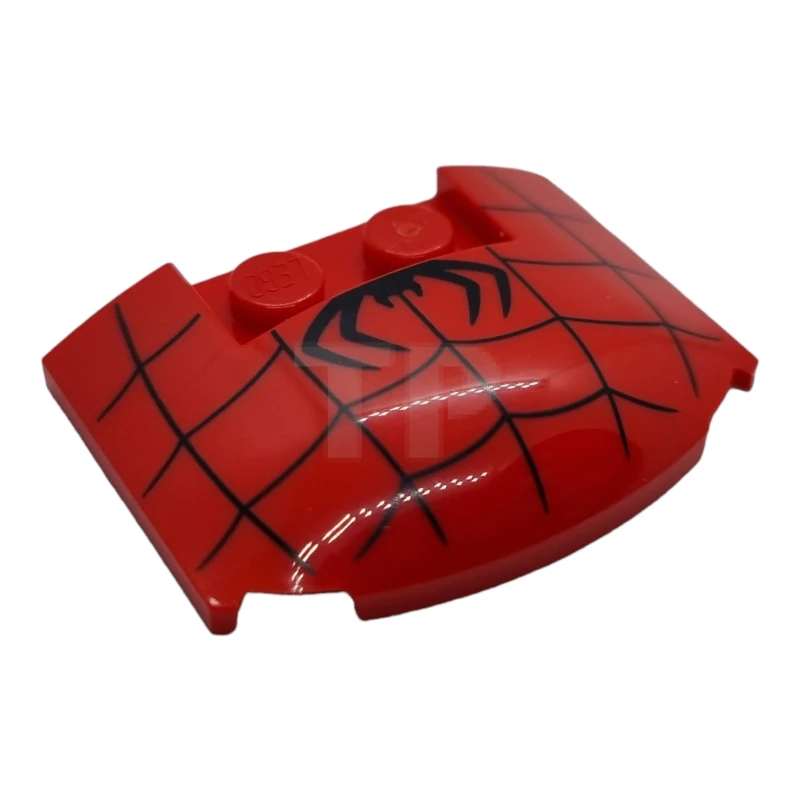 LEGO&reg; 93604pb13 - 6404123 - Plate with Curvature 3 x 4 x 2/3 with Spider and Web Pattern