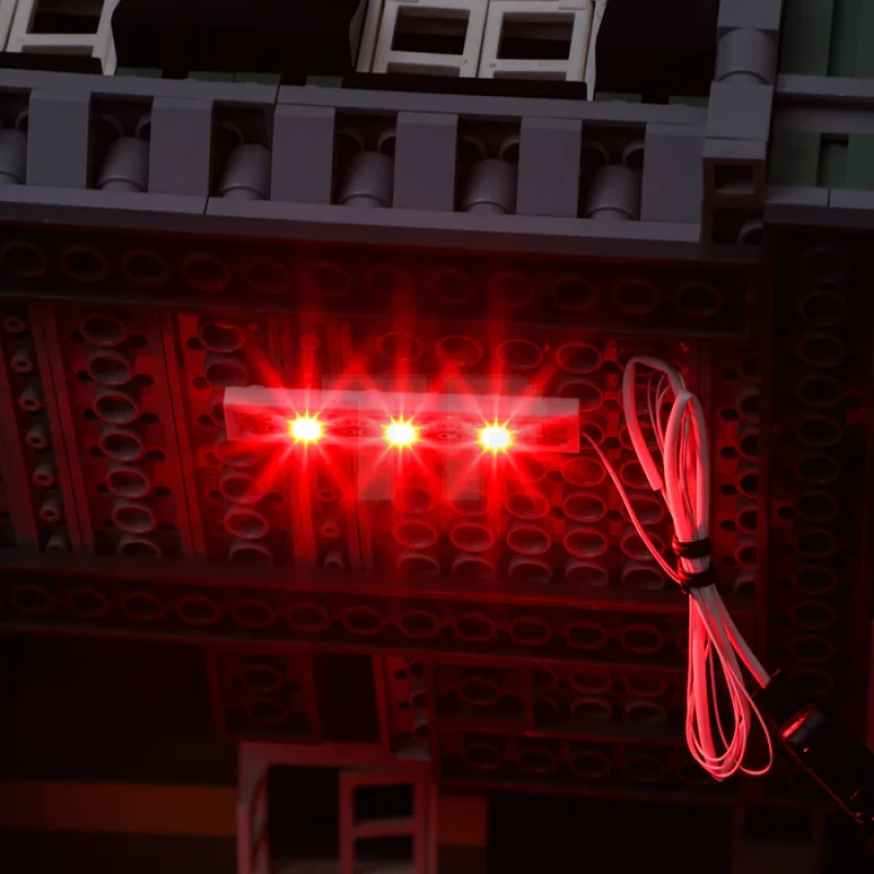 1×6 blocs de construction Bande lumineuse LED rouge
