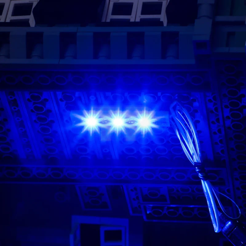 1×6 blocs de construction Bande lumineuse LED bleue