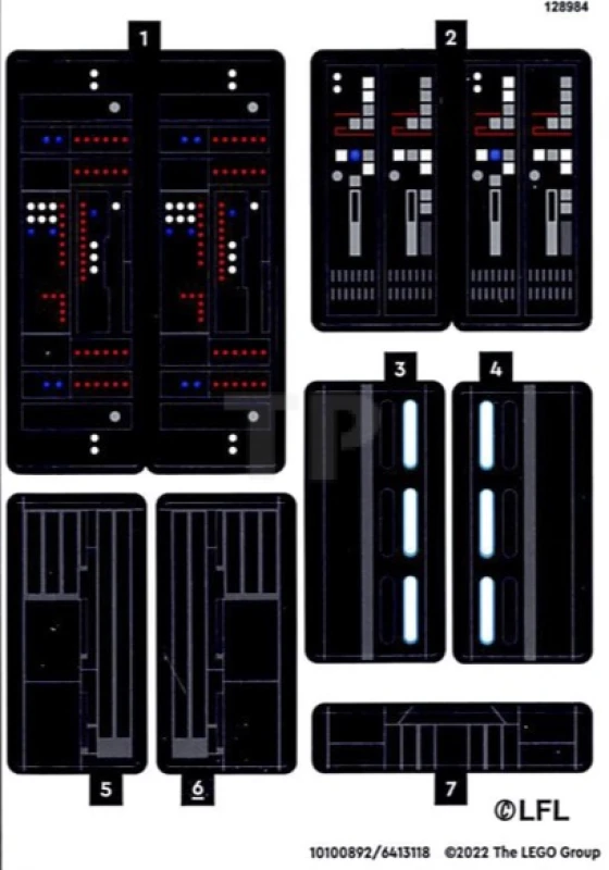 LEGO&reg; 6413118 - Autocollant pour l'ensemble 75336