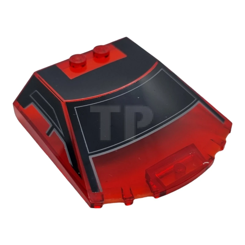 LEGO&reg; 6405183 - 65633pb11 - Windscreen 6 x 6 x 1 1/3 with Window Frame Outline Pattern