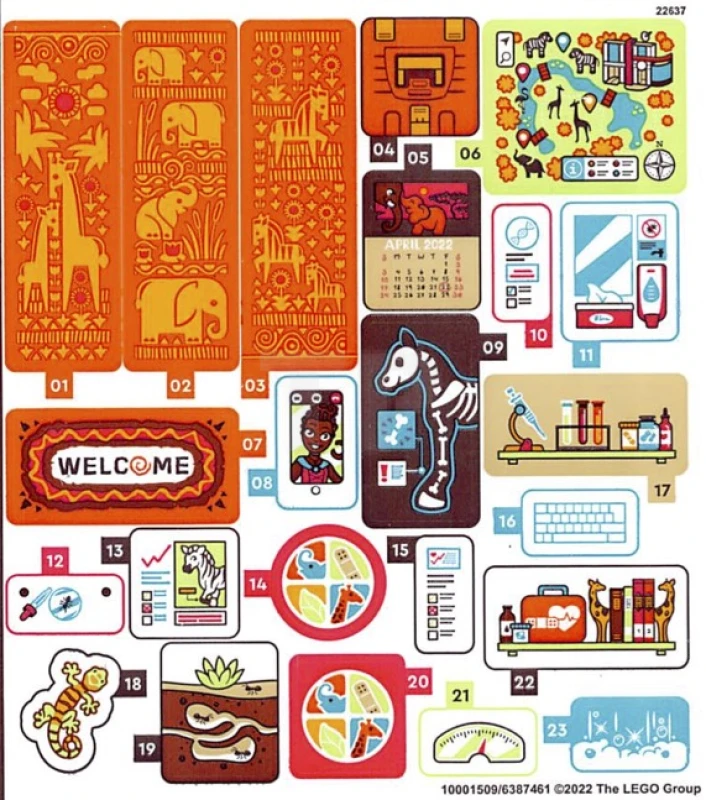 LEGO&reg;  - Pegatina para Set 41717