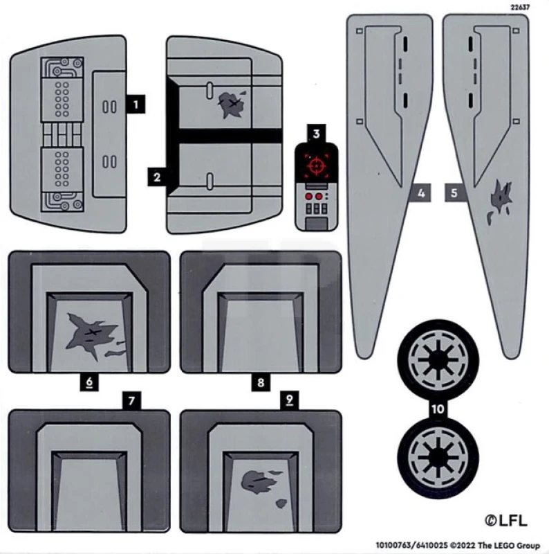 LEGO&reg; 6410025 - Sticker for Set 75337