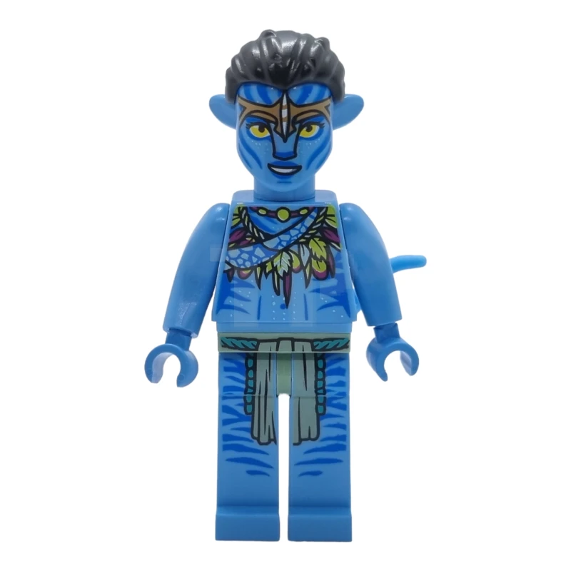 LEGO&reg; avt012 Neytiri - Collana di piume lime e magenta, fascia per capelli e sorriso a bocca aperta