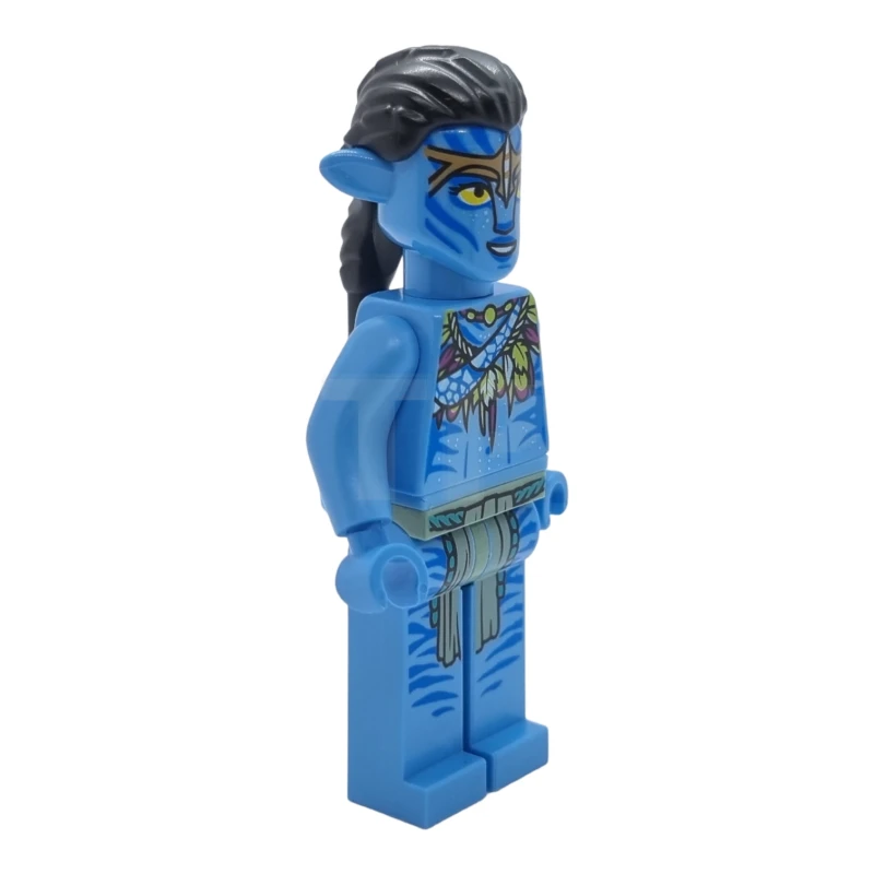 LEGO&reg; avt012 Neytiri - Collana di piume lime e magenta, fascia per capelli e sorriso a bocca aperta