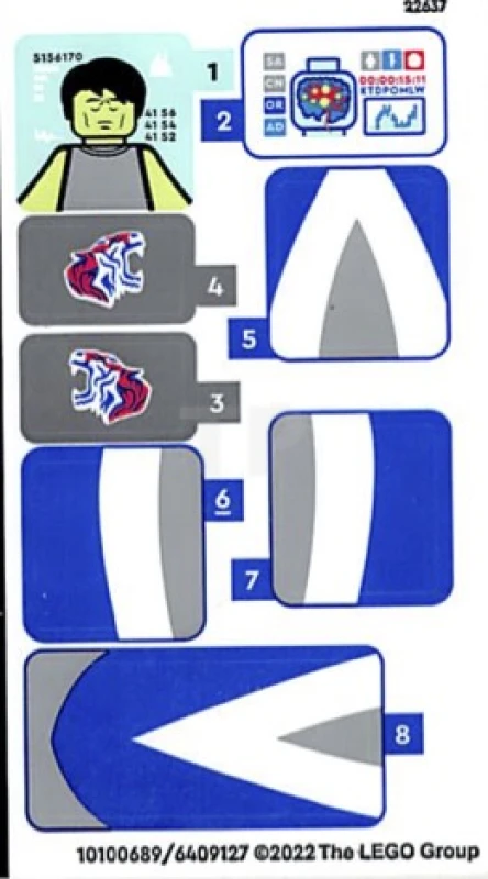 LEGO&reg; 6409127 - Autocollant pour l'ensemble 75573