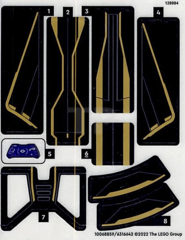 LEGO&reg; 6316642 - Aufkleber für Set 76211