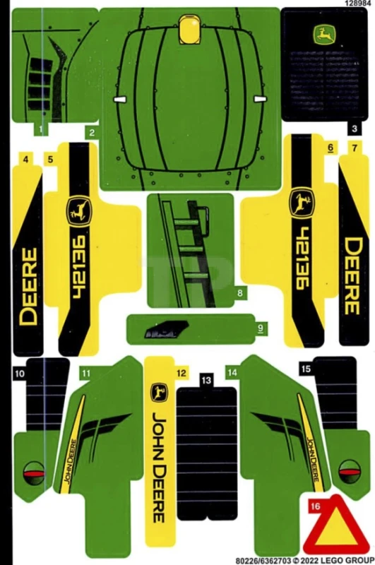 LEGO&reg;  - Sticker for Set 42136
