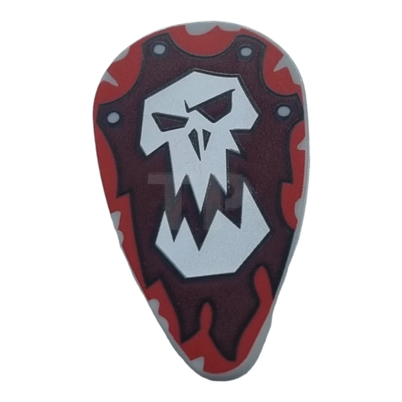 LEGO&reg; 6415109 - 2586pb010 - Schild Eiförmig mit Totenkopf-Muster