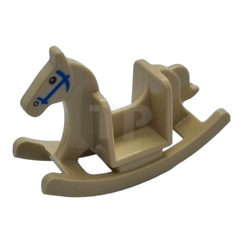 LEGO&reg; 6415181 - 2519pb01 - Minifigure, Utensil Rocking Horse with Black Eyes and Blue Bridle Pattern