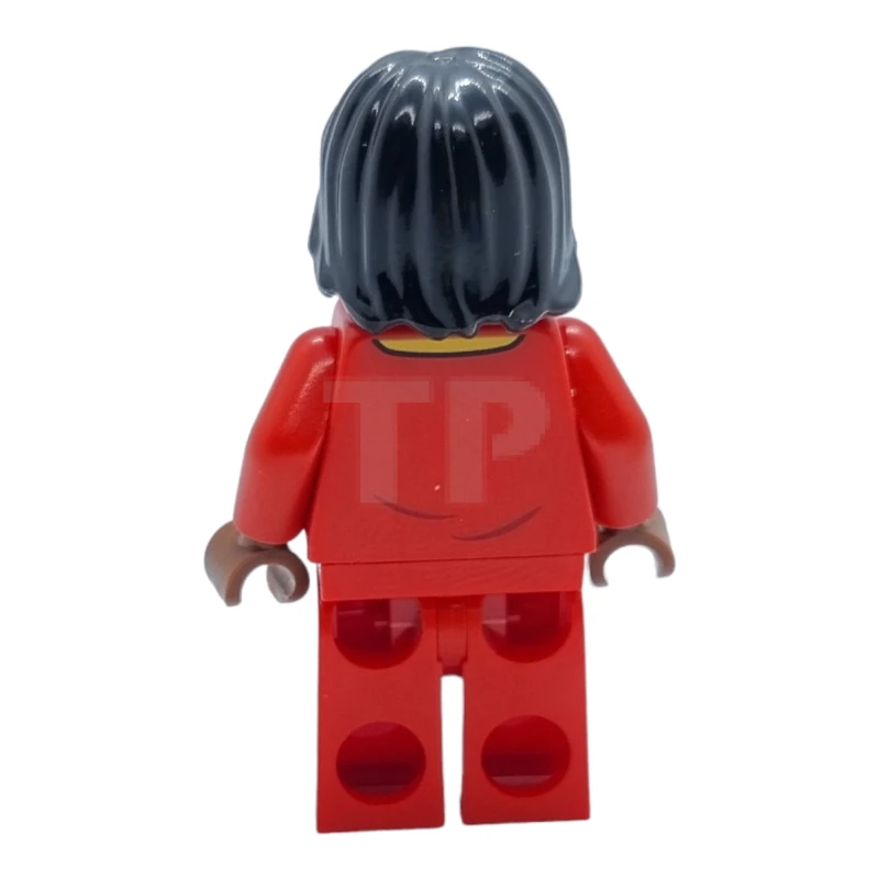 LEGO&reg; idea135 Jugadora de Fútbol, Mujer, Uniforme Rojo, Piel Marrón Rojiza, Pelo Negro