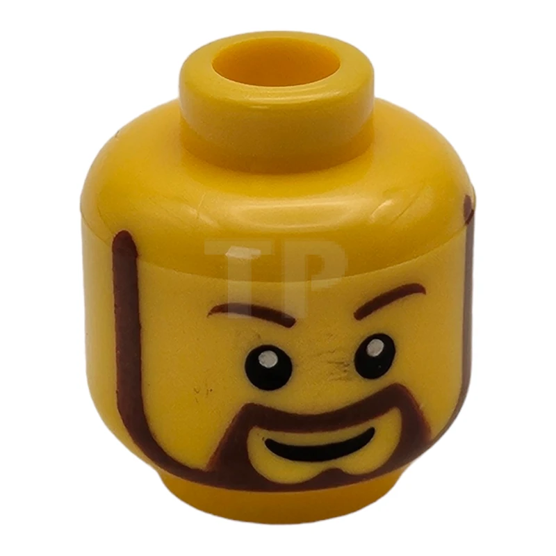 LEGO&reg; 4578503 - 3626bpb0332 - Tête de figurine avec motif de barbe complète.
