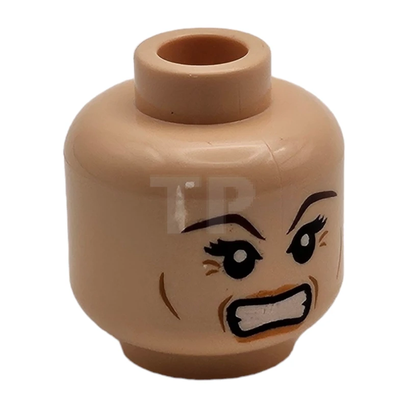 LEGO&reg; 4638854 - 3626bpb0590 - Kopf Minifigur mit Lächeln / Wutmuster (beidseitig - Narcissa)