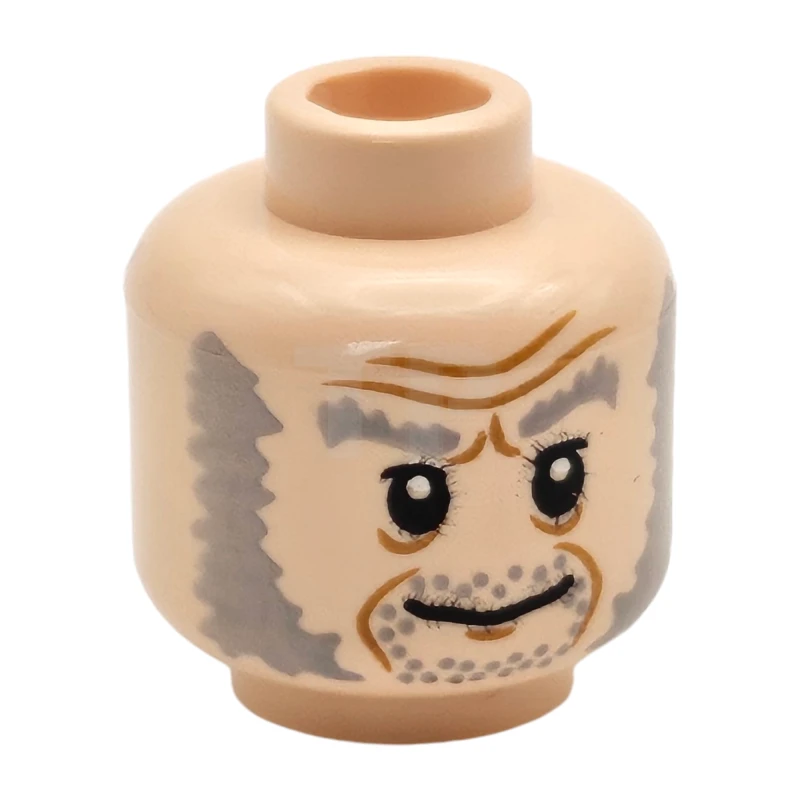 LEGO&reg; 4596947 - 3626bpb0588 - Head Minifig with Sideburns and Smile / Scared Pattern (Dual Sided - Ollivander)