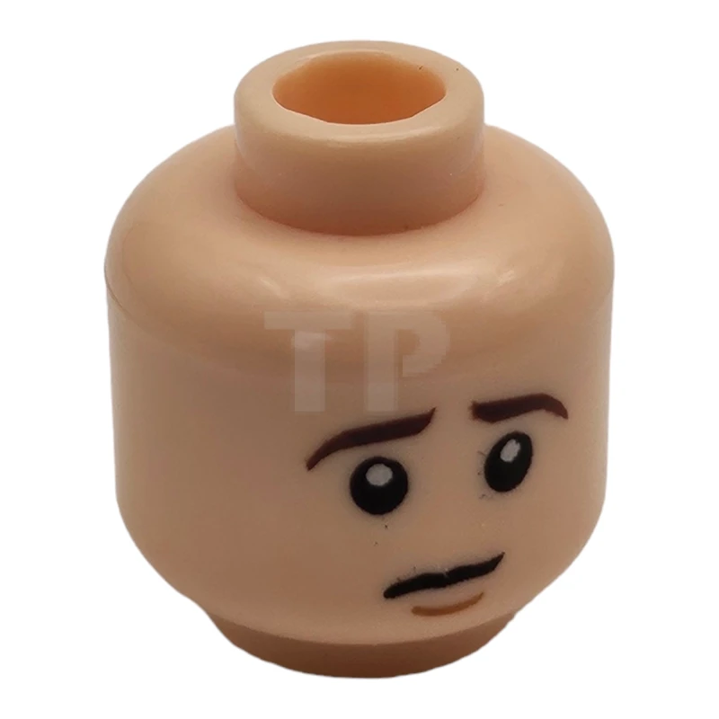 LEGO&reg; 6003296 - 3626cpb0730 - Head Minifig with Worried / Lopsided Smile Pattern (Dual Sided - Frodo)