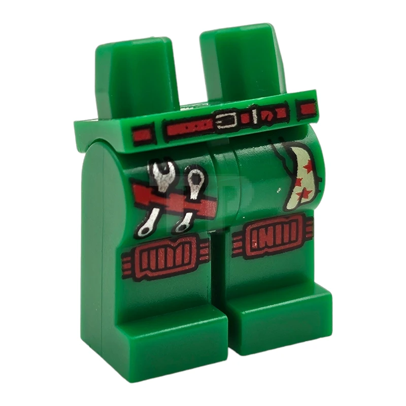 LEGO&reg; 6271208 - 970c00pb0991 - Legs Minifig with Knee Pads and Tool Belt Pattern