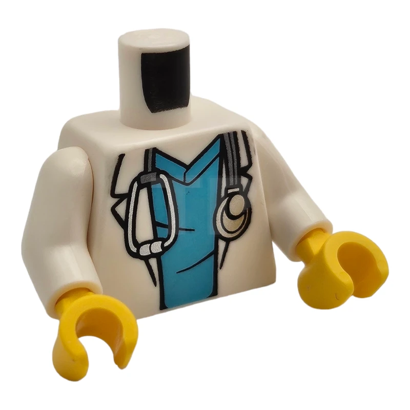 LEGO&reg; 6392062 - 973pb4534c01 - Torso (complete) with Hospital Lab Coat Pattern